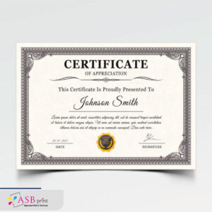 Attestation Personnalisé